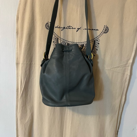 Rare vintage coach draw string bucket bag - Picture 3 of 5